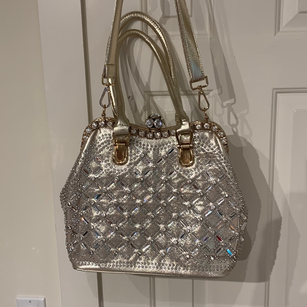 Vintage Silver and Diamond Purse